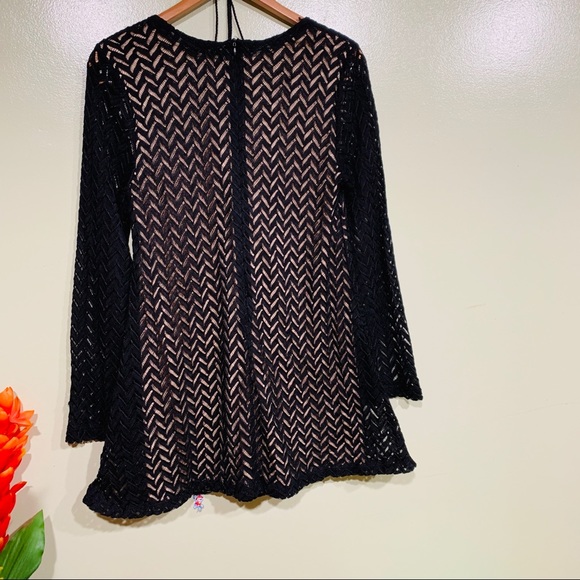 Blu Pepper Black Woven  Mini Dress - Picture 7 of 8